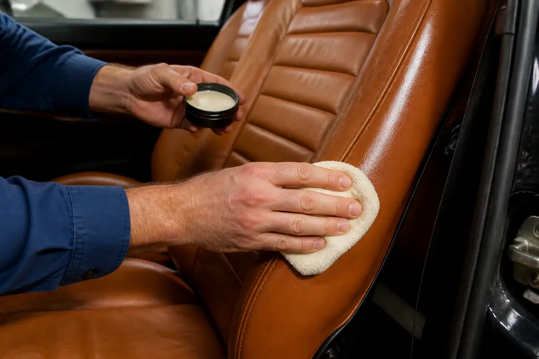 Le nettoyant cuir voiture face au lait pH neutre