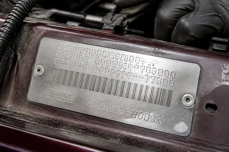 Illustration d’un contrôle de plaque d’identification automobile