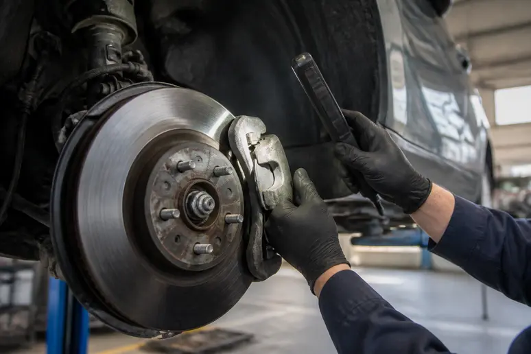 Contrôle de l'usure des disques et plaquettes sur un Renault Arkana d'occasion